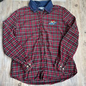 Cabin Creek Plaid Flannel Women's M Cottagecore Teachercore Vintage 90s